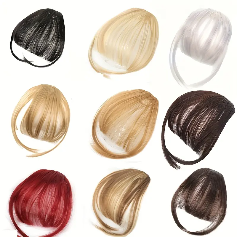 Bangs Clip with Sideburns, Bangs Wig Clip, Bangs Clip, Bangs Wig Accessories with Sideburns, Women's Daily Bangs Clip