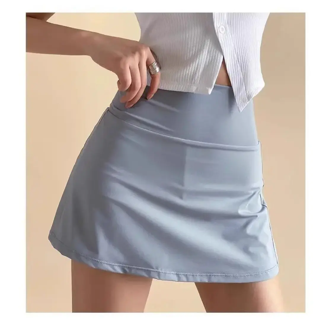 Women's Pleated Skort with Built-in Shorts, High Waisted Tennis Skirt, Trendy A-Line Mini Skirt with Layered Look, Lightweight Chic Fashion Bottom for Golf, Casual Outfits, Travel & Summer Wear