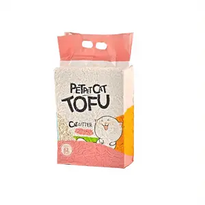 6L Natural Plant Tofu Cat Litter, High Absorbency Clumping Odor Control Multi Fragrance Kitty Litter