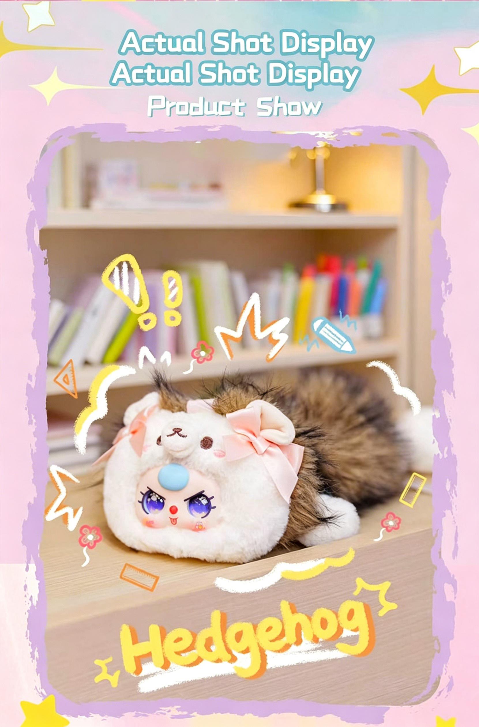 Baby Three Plush Pencil Case Series Blind Box - Cute Animal Stationery Pouch Mystery Box Set with Full Collection of 10+ Styles, Surprise & Secret Rare Edition, Kawaii Soft Stuffed Pen Bag for Kids, Collectible Toys, School Supplies, Gift Idea