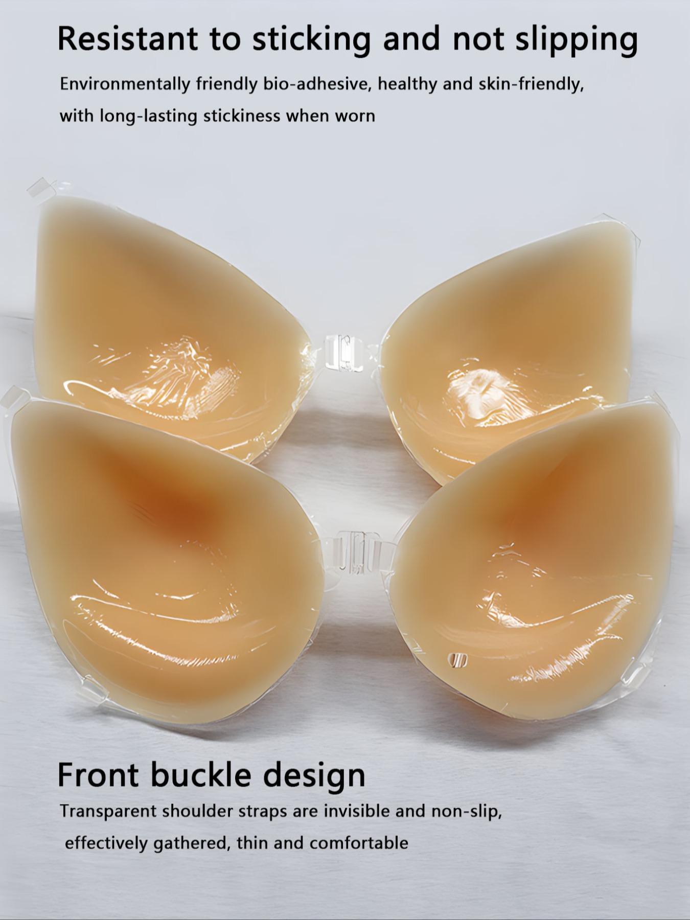 Invisible Silicone Bra with Transparent Strap, Women's Lingerie Accessories for Wedding, Beach & Parties, Invisible Bras