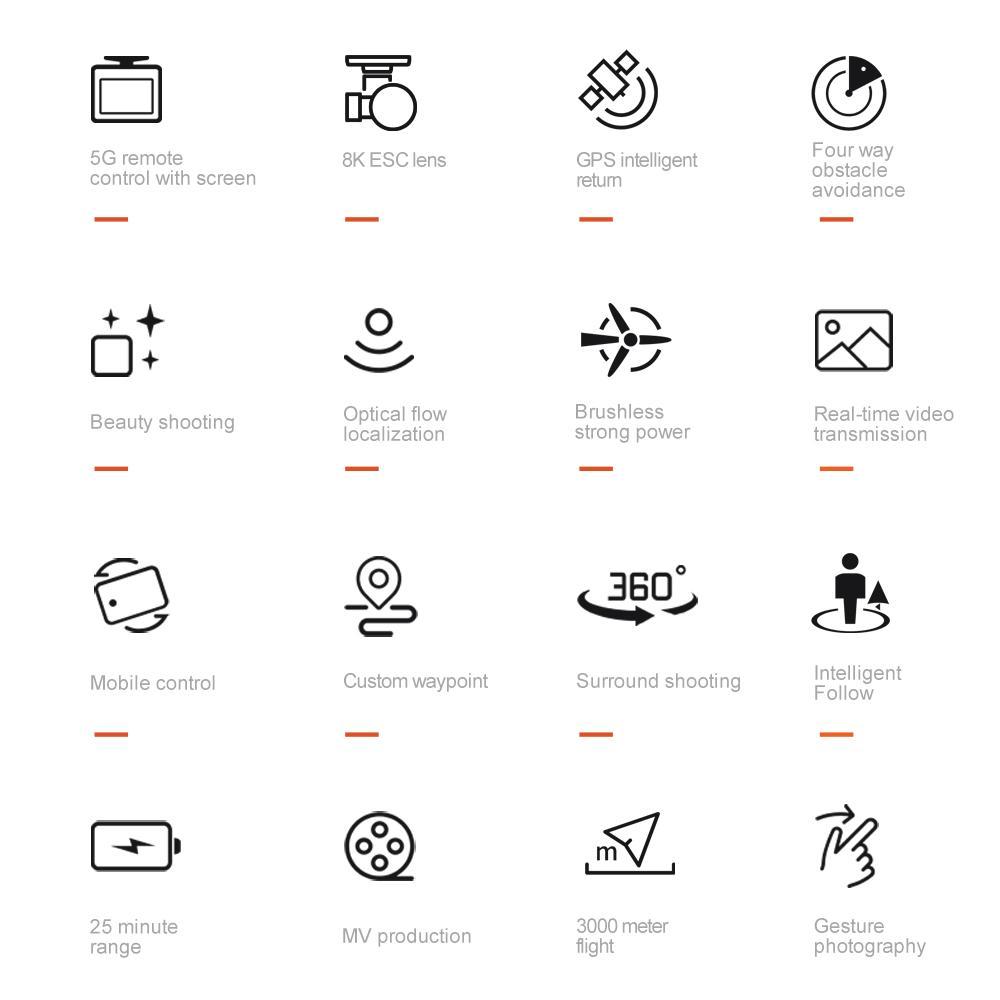 2026 New Year Gift GPS drone 5G drone with 4.5in screen controller optical flow visual hover increased stability and Easy Control