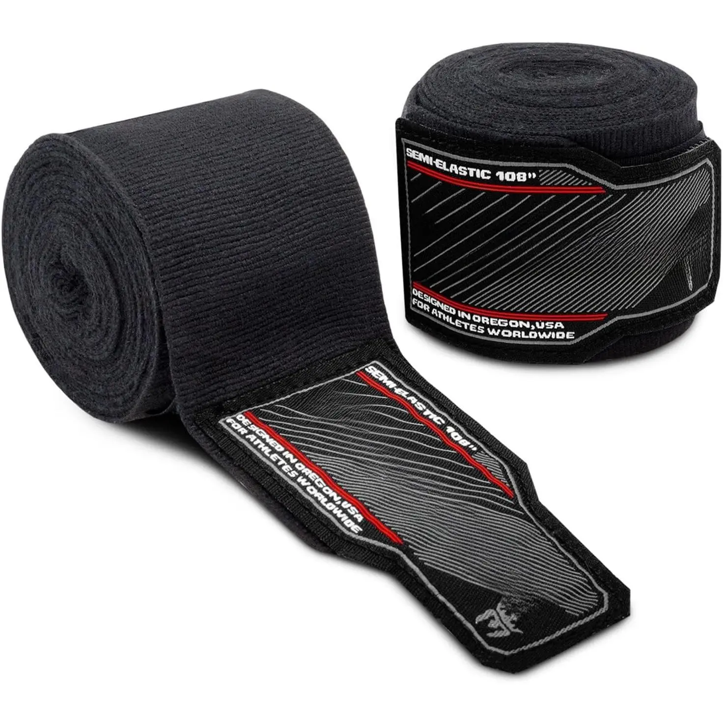 Junior 108" Semi-Elastic Hand Wraps for MMA & Boxing (Pair)