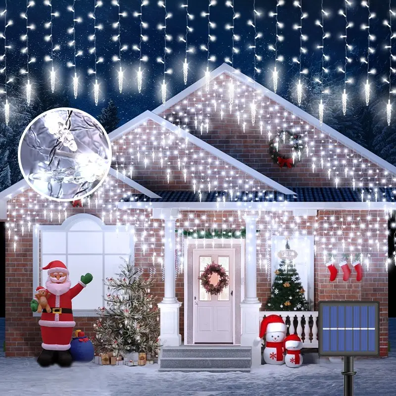 96led Solar Christmas Lights, Adjustable Pathway Security Lighting, Ideal for Weddings & Holidays, Outdoor Corridor Courtyard Illumination