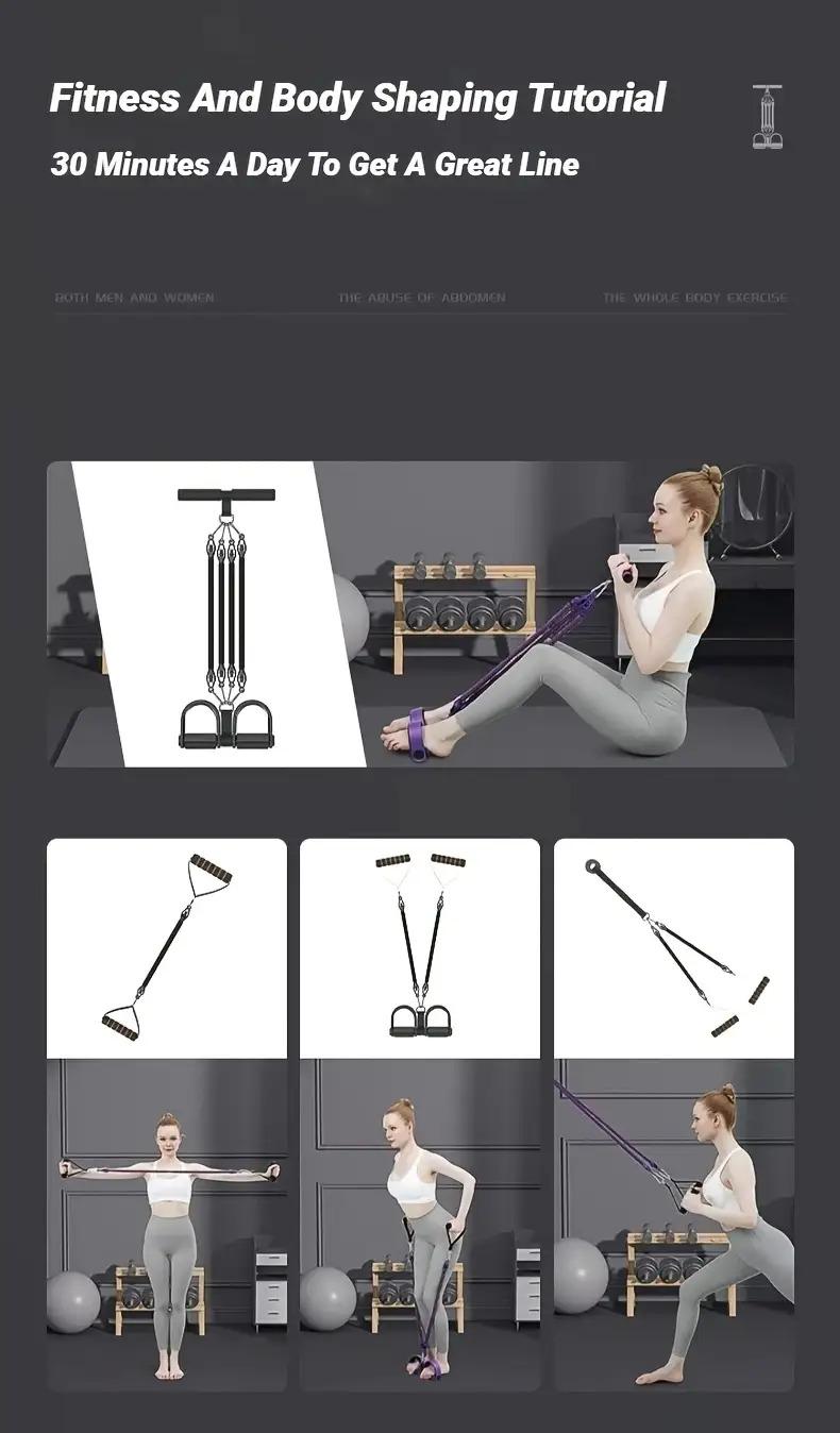 Home Pedal Resistance Trainer - Multifunctional Fitness Resistance Band Trainer, Back and Abdominal Muscle Exercise Equipment Home Pedal Resistance Trainer - Multifunctional Fitness Resistance Band Trainer, Back and Abdominal Muscle Exercise Equipment