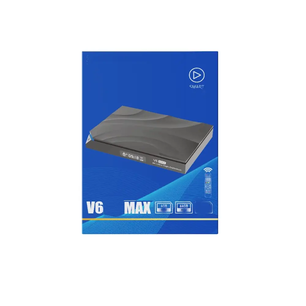 V6 Max Micro Desktop Mini PC with Quad-Core CPU, 4GB RAM, 64GB ROM, 4K/8K Display Output, Dual-Band High-Speed WiFi 6, HDMI Monitor Compatible Compact Hub