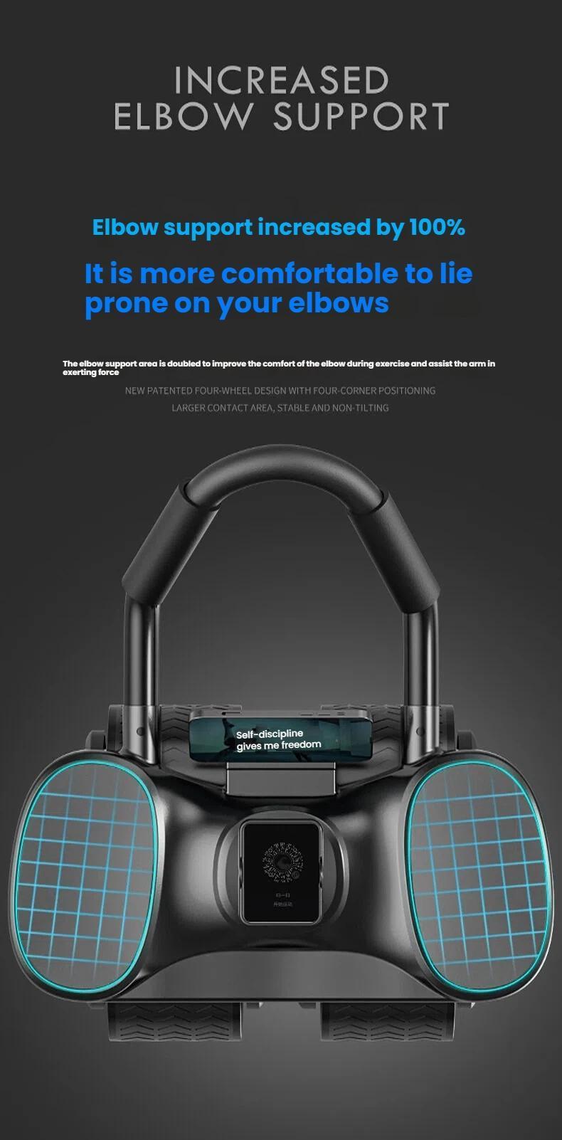 ab roller wheel workout Abdominal Fitness Wheel for Core Muscles Training Automatic Rebound Ab Roller with Timer