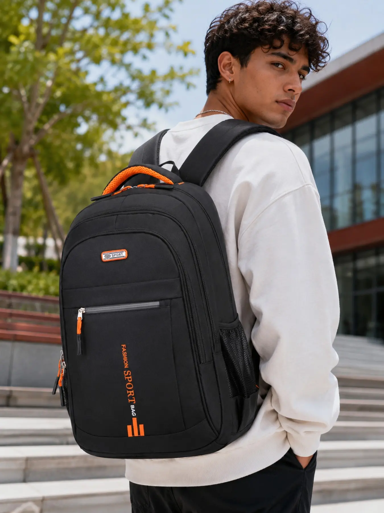 Men Waterproof Laptop Backpack, Large‑Capacity Lightweight Multi‑Pocket Daypack for Business College Hiking Gym Vacation, Christmas Birthday Gift for Boyfriend, Husband, Dad.