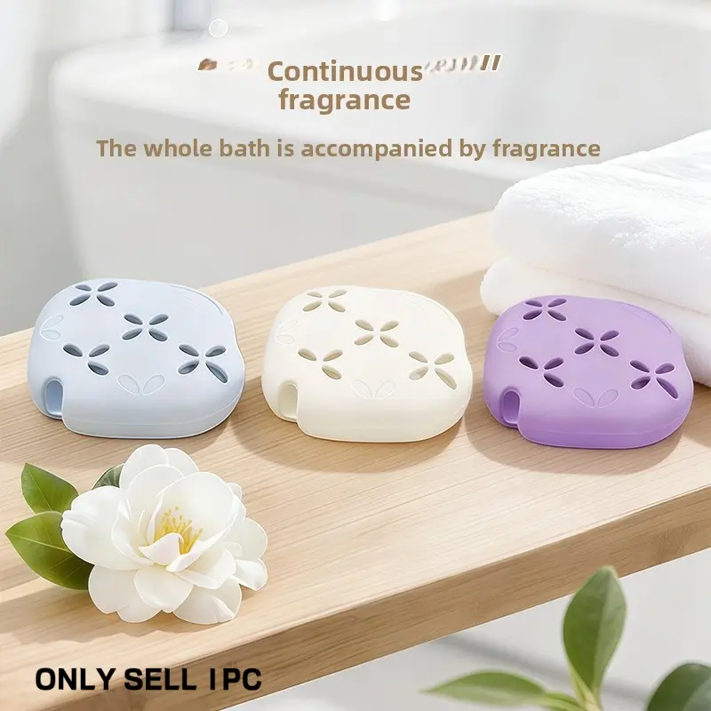 Exclusive Eco Silicone Aroma Storage Box, Multi-Purpose Deodorant Tray for Bathroom Solid Perfume & Soap Balm