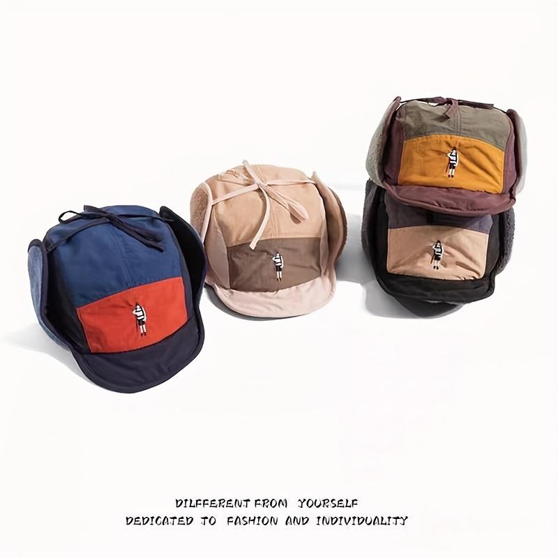 Aeropostale Men's Lightweight Olive Green & Brown Vintage Fleece-Lined Bomber Hat with Adjustable Drawstring Ideal for Skiing Cycling Hiking and Cold Weather Outdoor Activities - Mountaineering Gear