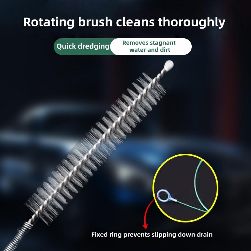 Multifunctional Car Drain Hole Dredging Brush Efficient clog removal tool suitable for sunroof door and fuel tank pipeline daily vehicle maintenance cleaning use-MM1
