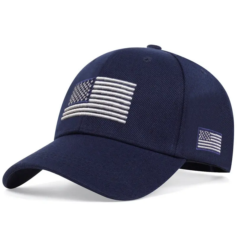 Men's Baseball Cap American Flag Embroidered Trucker Hat, Adjustable Patriotic Dad Hat, Lightweight Breathable Sun Hat for Men, Casual Outdoor Sports Cap for Summer Fishing, Hiking, Camping, Travel & Everyday Wear