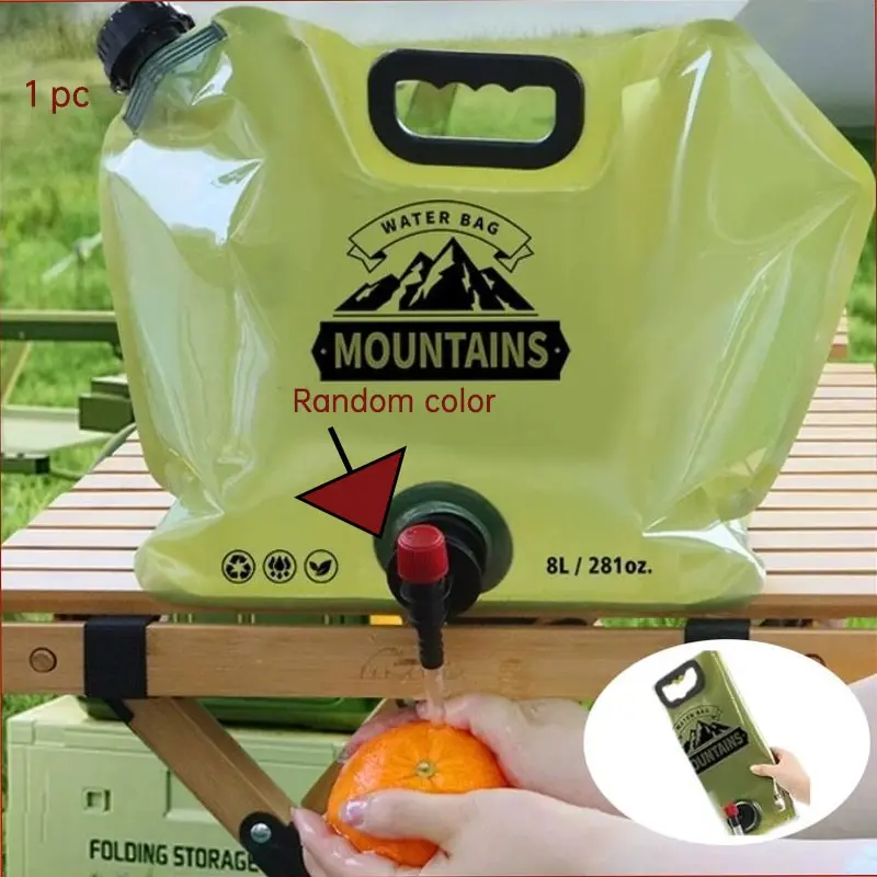 Foldable Water Container, Thick Leak-Proof Reusable Storage Solution, Ideal for Outdoor Hiking, Home, and Festive Use, Water Storage Container