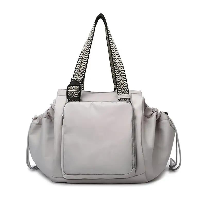 1pc Large Capacity Multi-Functional Drawstring Backpack - Heavy-Duty Gym Bag with Zipper Closure, Spacious Main Compartment & Multiple Pockets, Men, Students, Travel, Work - - Ideal For School, Shopping, Business Trips - Durable & Easy-clean Design