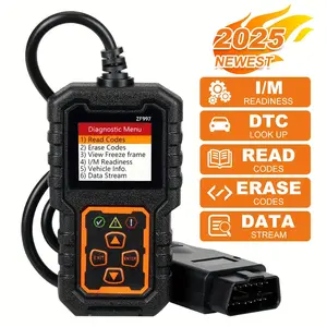 Professional Code Reader and Scanner Tool for Engine Diagnostics, Clear Trouble Codes and Live Data Stream, Enhanced Engine Fault Code Reading and Reset, Automotive Vehicle Scanner Diagnostic Tool, OBD Scanner