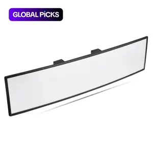 Universal Panoramic Convex Rearview Mirror, Internal Clip Wide-Angle Mirror that Reduces Blind Spots for Cars, SUVs and Trucks, Essential Safety Accessory, Replacement, Car Accessories