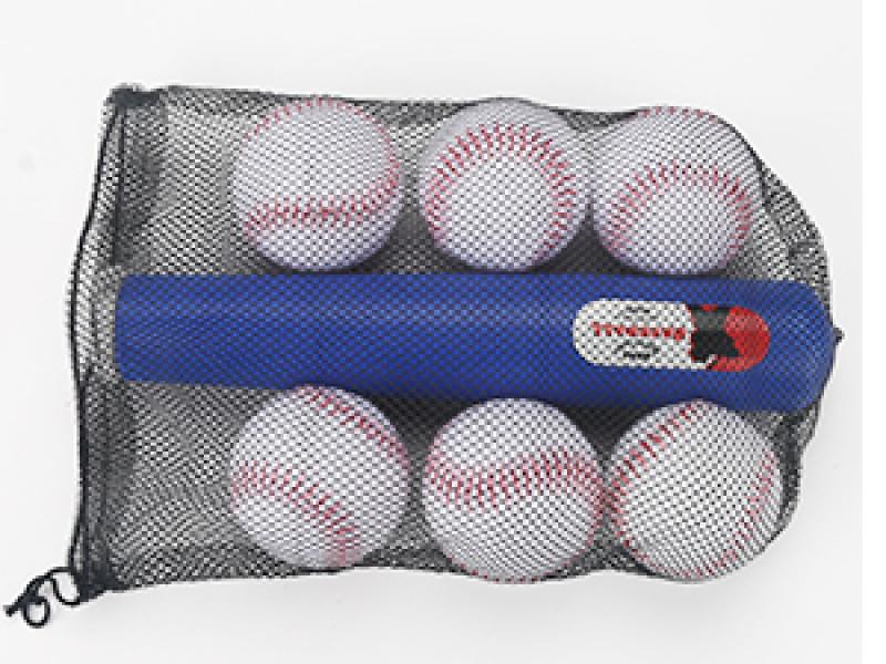 SUNDAY MIRTH 3-in-1 Baseball Set for Kids 3-5 - Tee Ball Stand, Hanging Tee, Ball Launcher and 6 Softballs - Adjustable Height, Indoor/Outdoor Sport Gifts for Boys, Blue