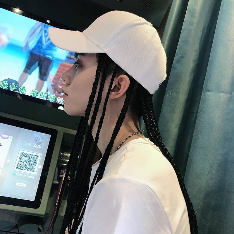 Summer Unisex Lady Men Baseball Cap Hat With Dreadlocks Wig Hip Hop Punk Hair Universal Shape Hat With Dirty Braid