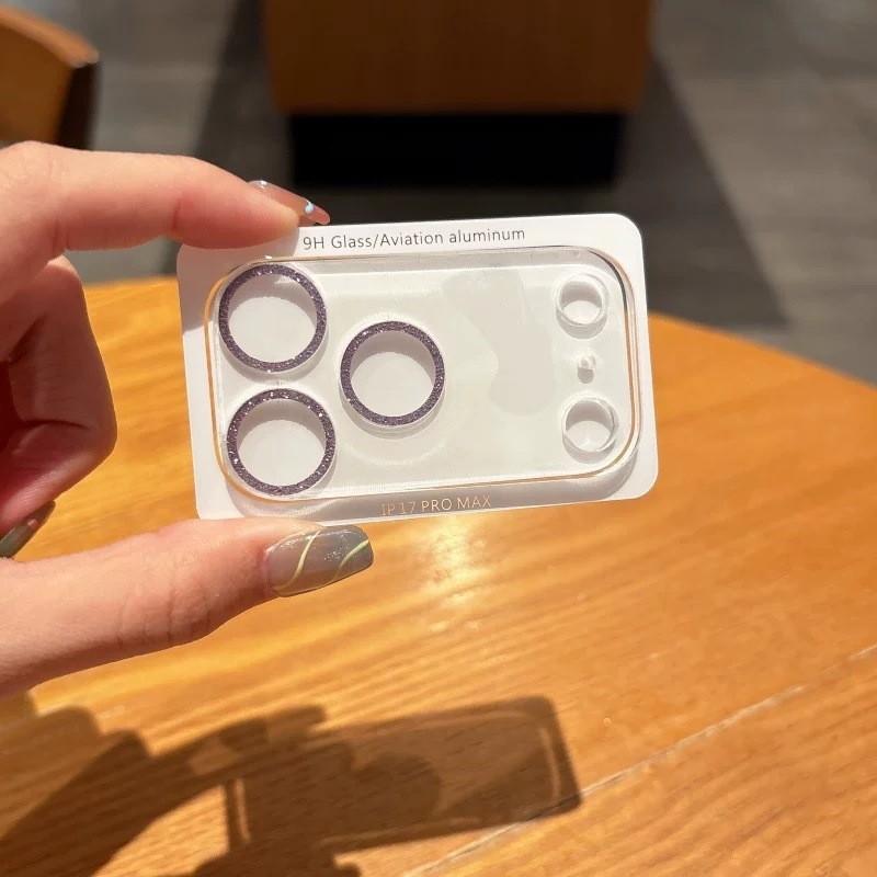 Applicable to Apple 17 glitter integrated lens film 17pro mobile phone lens anti-drop 16pro protective film 15 mobile phone film