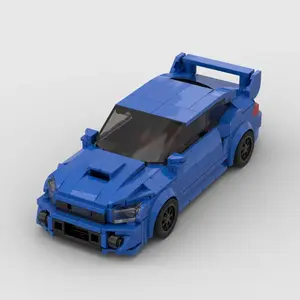 2026 hot item MOC Subaru WRX STI 303pcs racing sports car Vehicle Racer Building Blocks Brick Creative Garage Toys for Boys