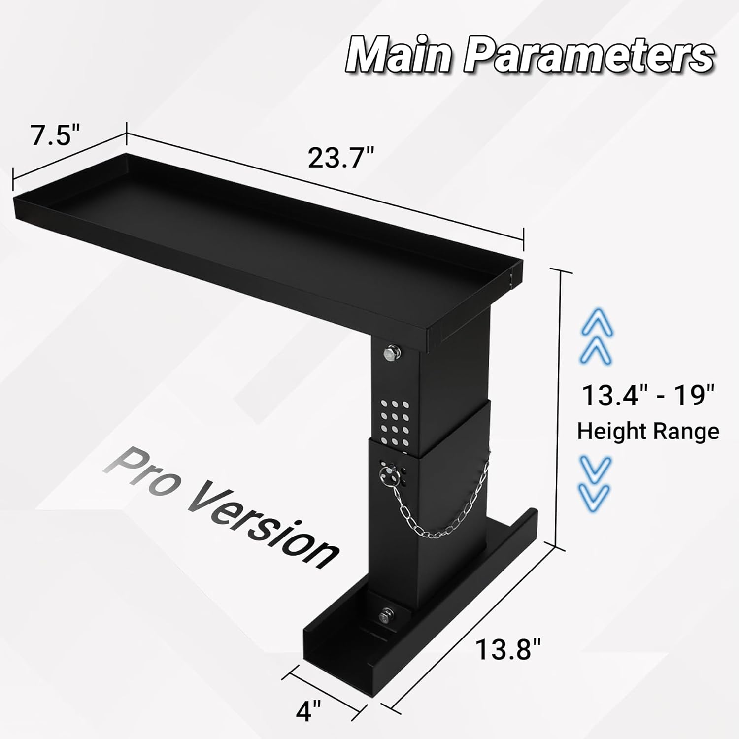 Ladder Extender Pro, Ladder Stabilizer High Strength, Ladder Leveler 13.4"-19" Adjustable Height Range for Single and Extension Ladders
