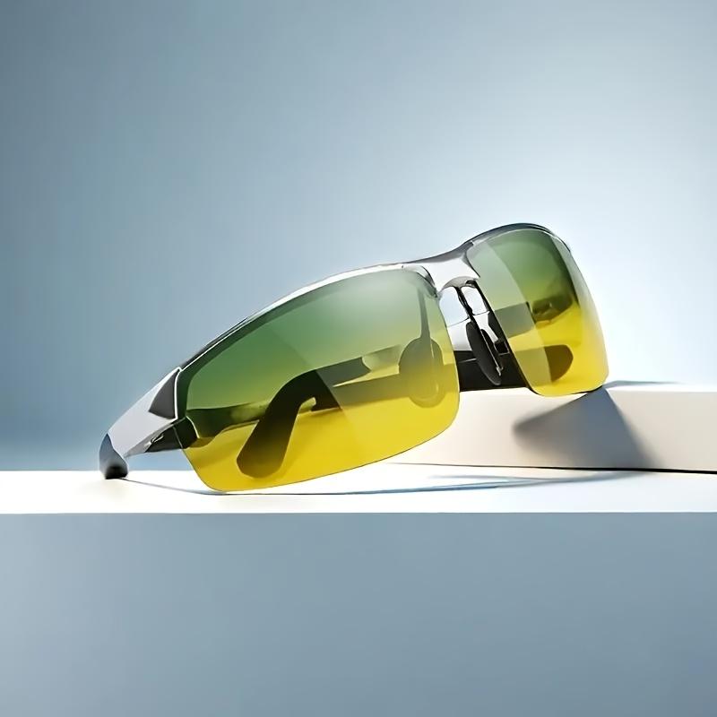 High-quality Polarized Night Vision Sunglasses for Men, Yellow Lenses, Day and Night Driving Glasses, HD Polarized Photochromic Sunglasses – UV400, Ultralight Safety Glasses, Suitable for Day and Night, Fishing, Outdoor Activities, Providing Polarized Pro