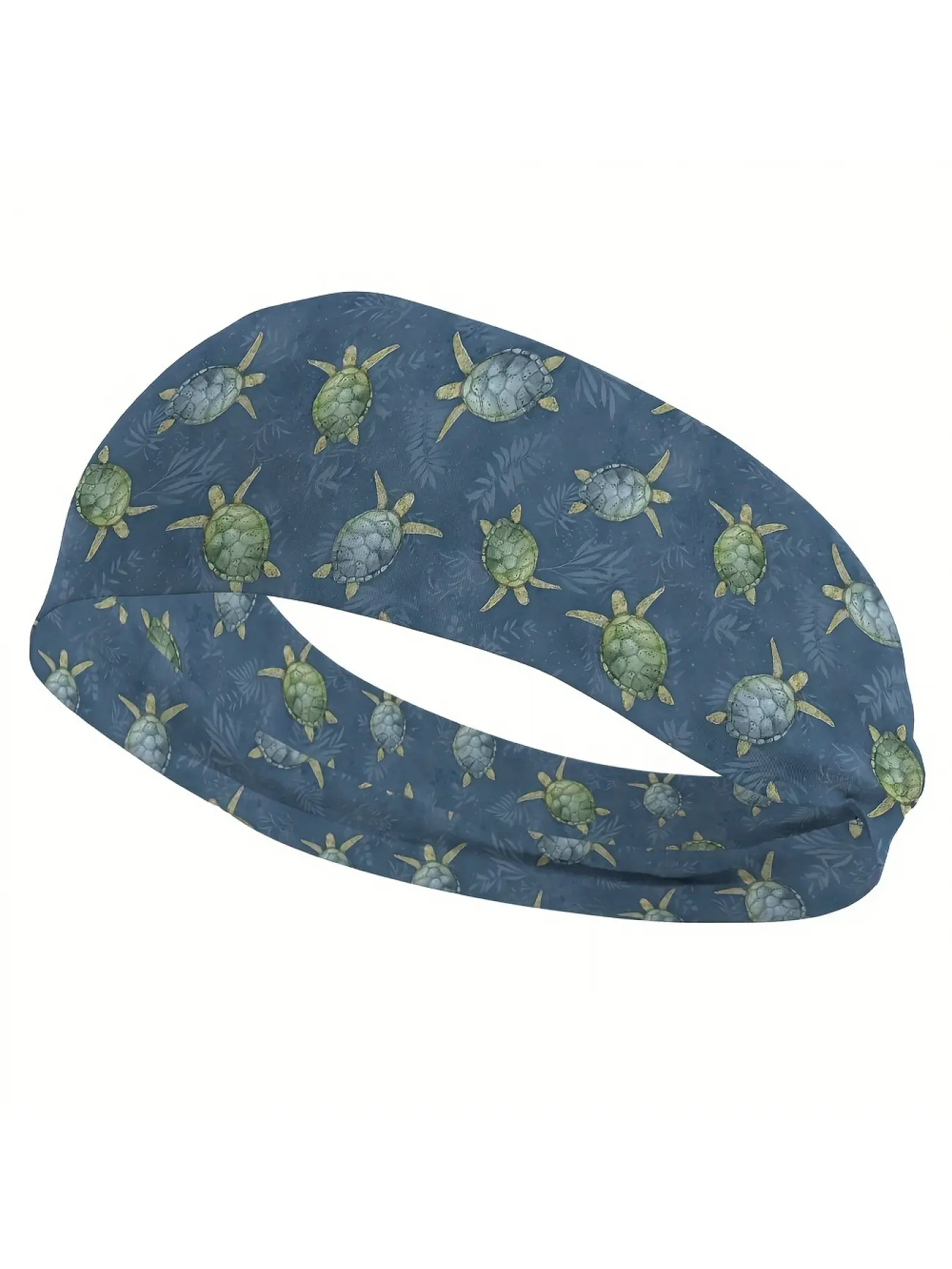 Turtle Pattern Fashion Headband For Women - Breathable And Sweat-Absorbent Polyester Hair Accessory For Sports And Yoga, Gym Headband