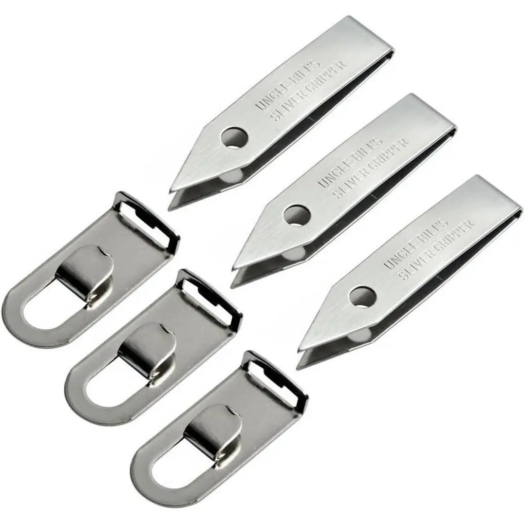 Sliver Gripper Precision Key Set, 3-Pack for Splinter Removal, Stainless Steel Tweezers