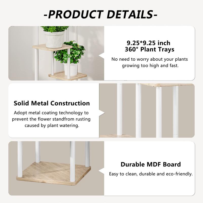 Simple and Easy to Assemble Plant Stand Indoor Plant Stand Multiple Stands for Garden Terrace Corner Balcony Living Room Deals For You Days Outdoor Planters White Taper Planter
