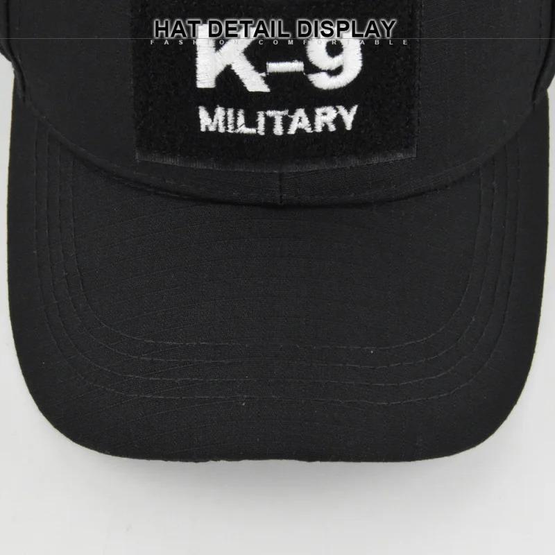 Spring Summer Letter Embroidery K-9 Police Canine Special K9 Service Dog CP ACU Operator Cap Tactical Baseball Cap Men Hats