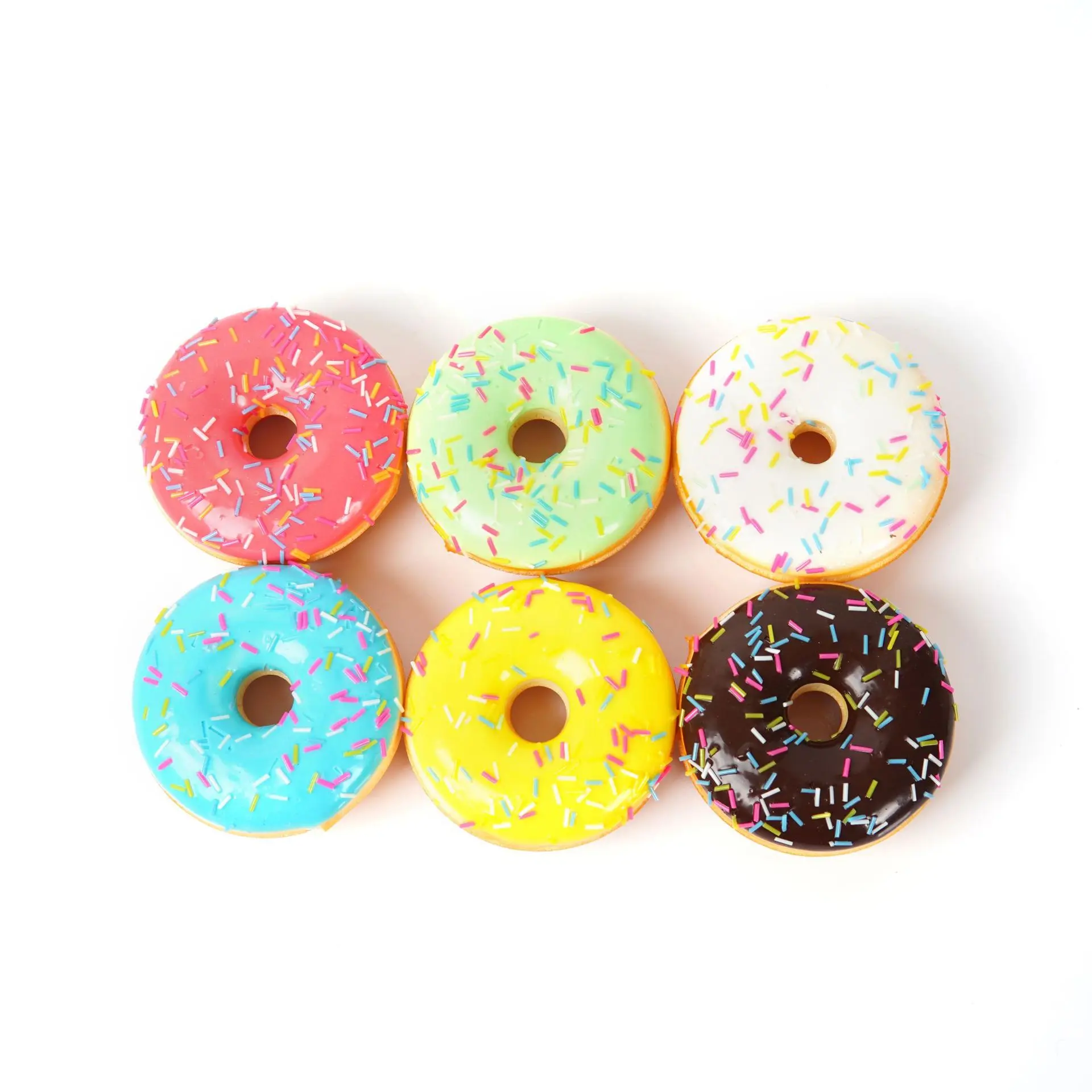 PU Simulated Donut Magnetic Fridge Magnets - Cute Kitchen Home Decor, Functional Accessories, Ideal Gift