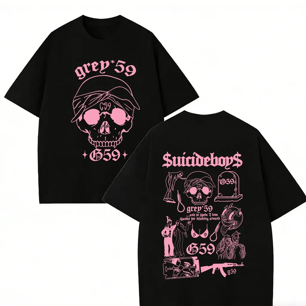 Grey59s Kill Yourself Fans G59 Devotees graphic tees funny cotton t shirt Easy Care Machine Wash Safe Top Trending Classic Gift y2k  fashion