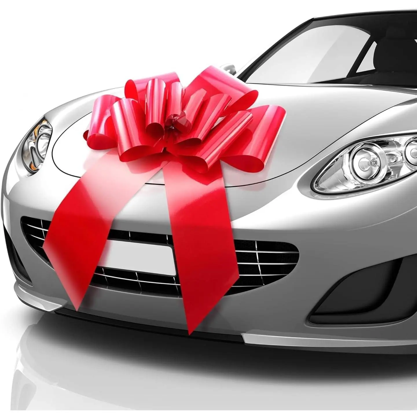 Big Car Bow (Red, 23 inch) Gift Bow, Giant Bow for Car, Birthday Bow, Huge Car Bow, Car Bows, Big Red Bow, Bow for Gifts, Christmas Bow for Cars, Gift Wrapping, Big Gift Bow