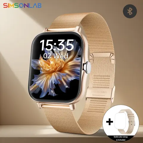 SIMSONLAB 1.83 Inch Portable Trendy Multifunctional Watch, 1 Count Digital Watch with BT Support Music Control, Sports Watch for Women & Men, Wearable Smartwatch, Smartwatch with Pedometer, Sports Tracking Smartwatch