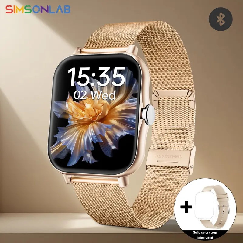 SIMSONLAB 1.83 Inch Portable Trendy Multifunctional Watch, 1 Count Digital Watch with BT Support Music Control, Sports Watch for Women & Men, Wearable Smartwatch, Smartwatch with Pedometer, Sports Tracking Smartwatch
