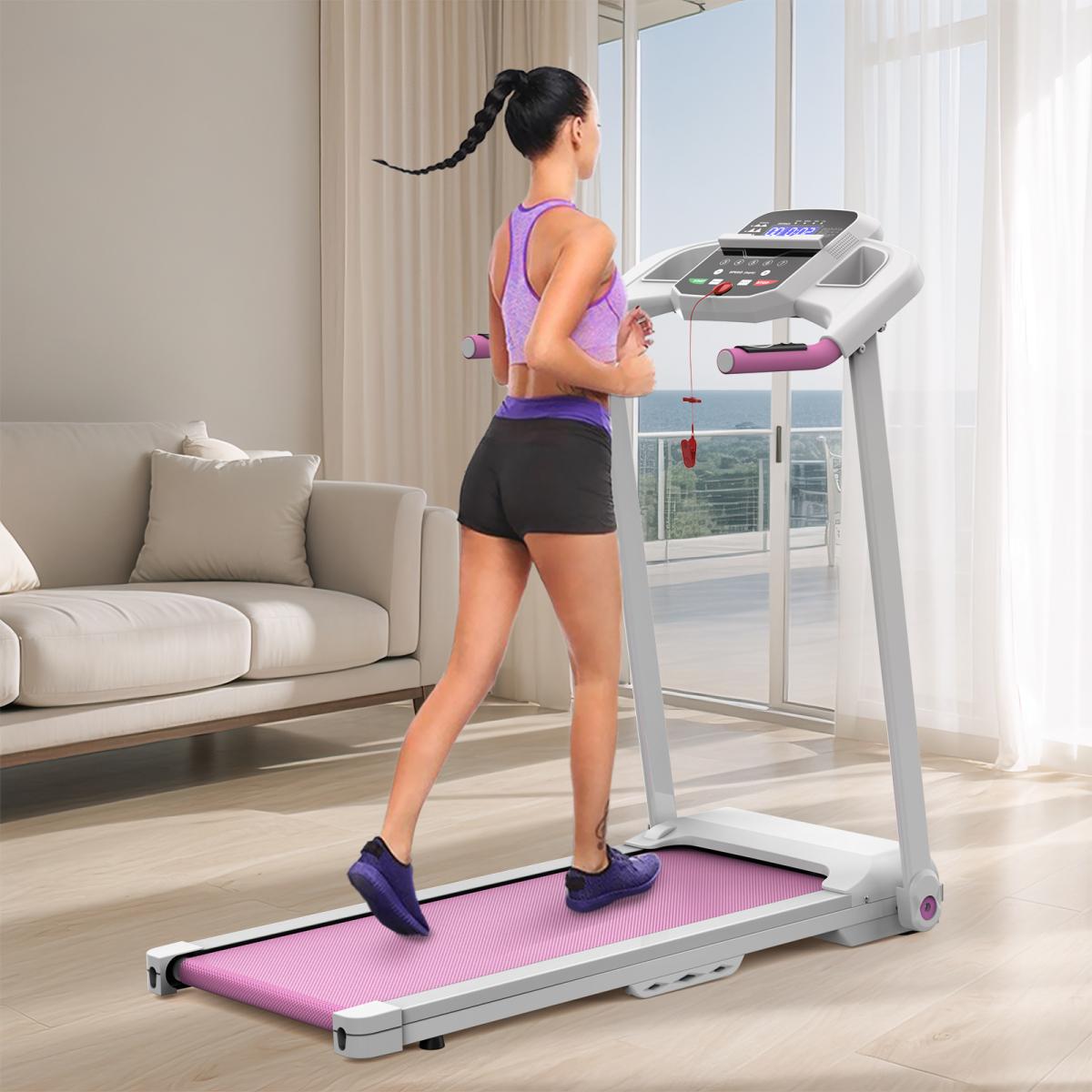[Fahuac]Foldable Treadmill 2.5HP Electric Folding Running Walking Machine for Home Gym, Spacious 39.4" x 15.4" Running Belt, Max 265 LBS Weight Capacity, Quiet Motor with Shock Absorption & Easy Fold Design