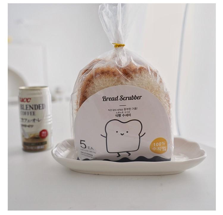 [3-Pack] Korean-style simulated avocado dishcloth, simulated toast bread dishcloth, simulated garlic head non-greasy cleaning cloth, easy to clean and lint-free household items