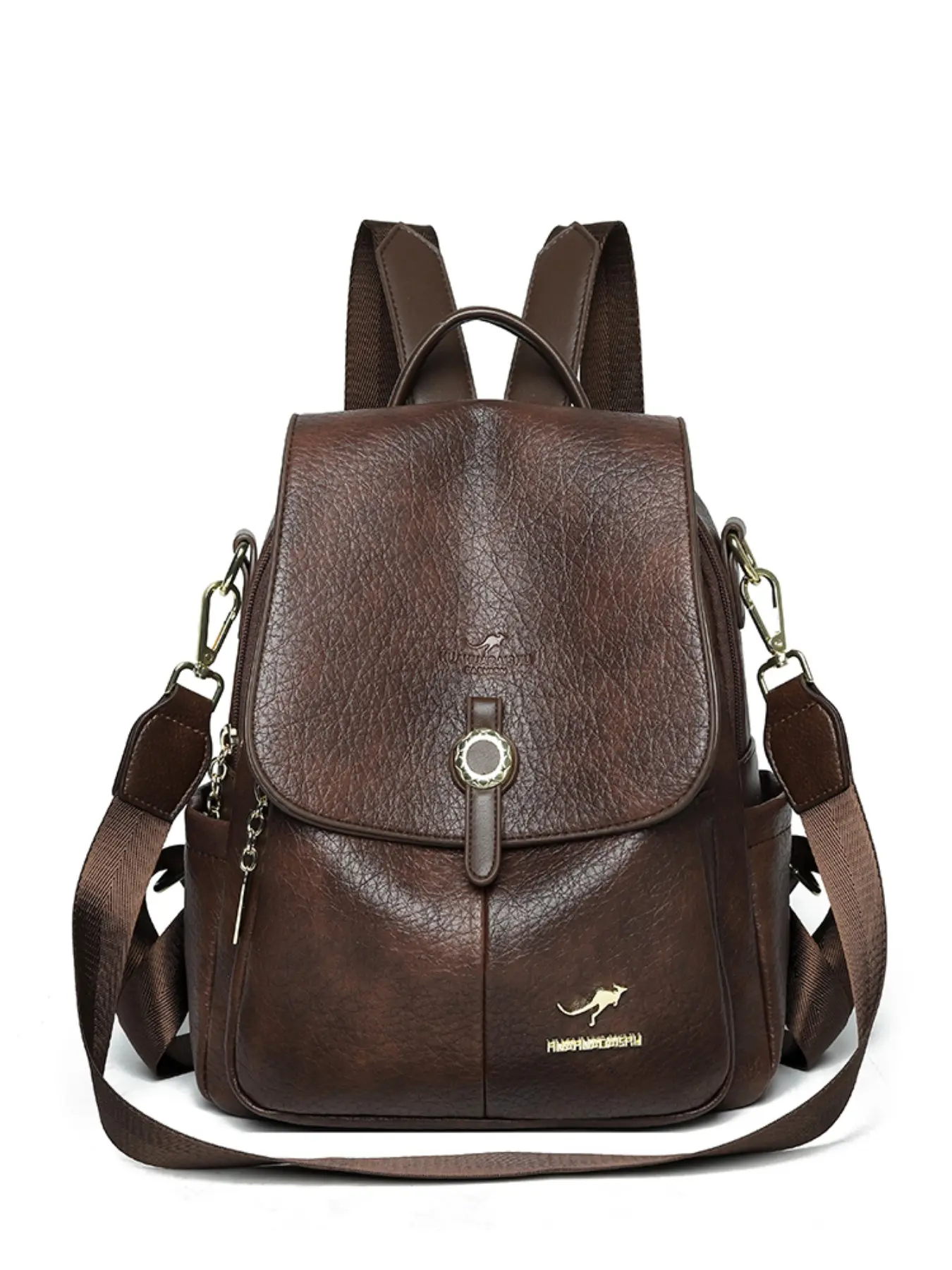 Women's Crossbody Bag 2026 New Korean Style Soft Leather Backpack, Large Capacity Travel Student Bookbag, Trendy Fashion Accessory Stylish Casual Daypack, Travel Essentials Backpacks