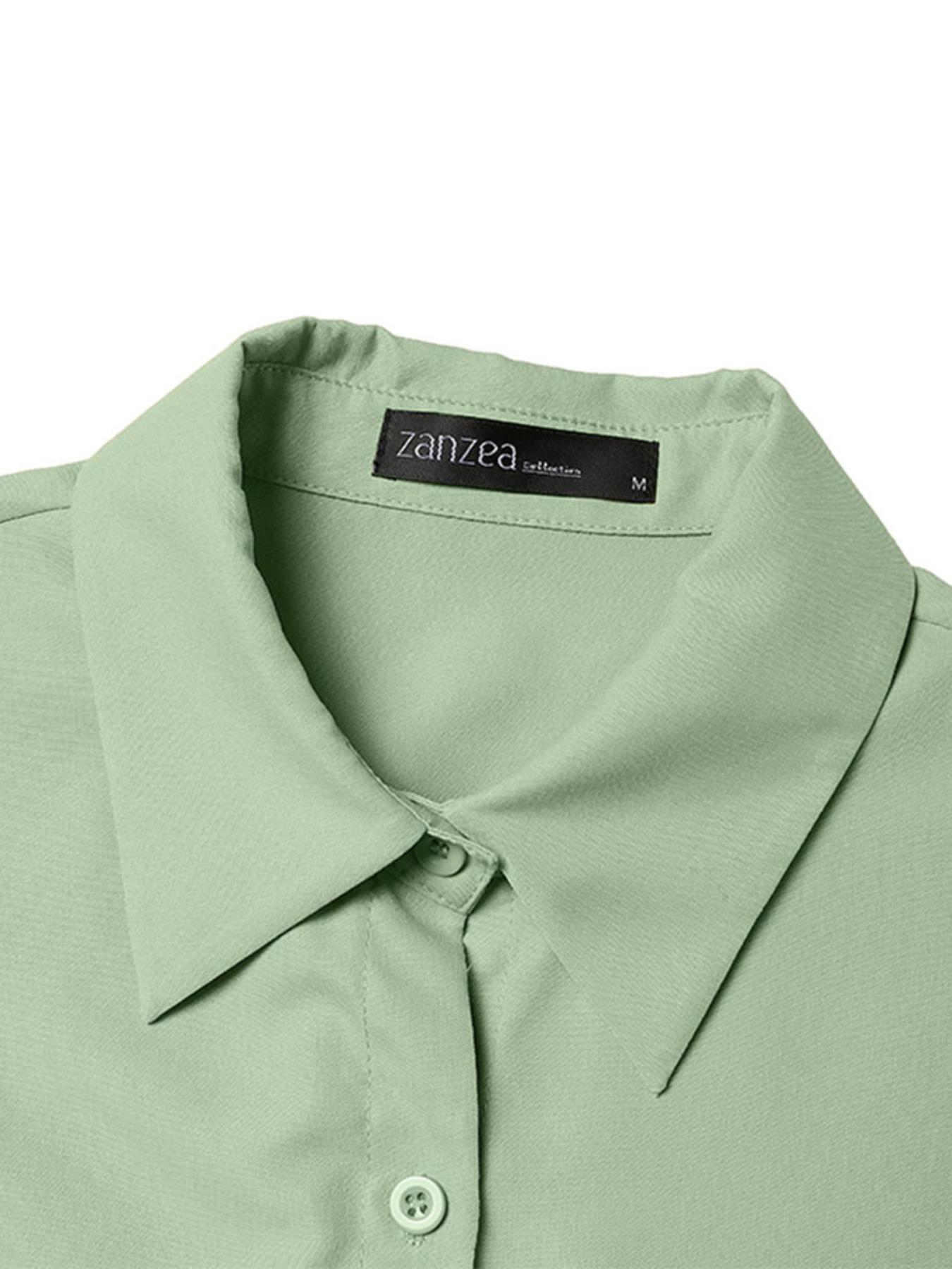 Women's Solid Color Woven Collared Shirt Dress, Basic Casual Short Sleeve Dress for Summer, Ladies Clothes for Daily Wear, Womenswear Fit, Piece