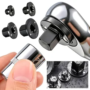Low-Profile Impact Socket Adapter Set 3/4 to 1,1/2 to 3/4,3/8 to 1/2,1/4 to 3/8 Drive Ratchet Adapter 4pcs Socket Adapter Set