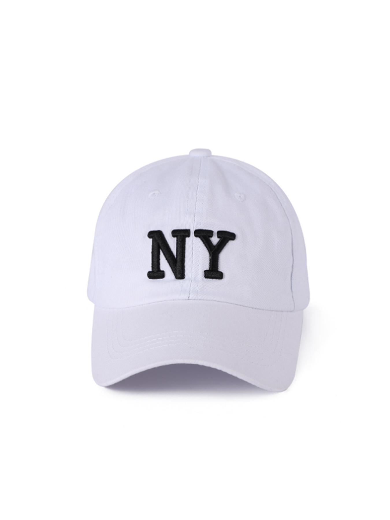 2026 New Embroidered NY  Baseball Cap, Adjustable Outdoor Sun Hat, Casual Fitted Design, All Seasons, Ideal for Travel & Beach, Men Women Y2K Style