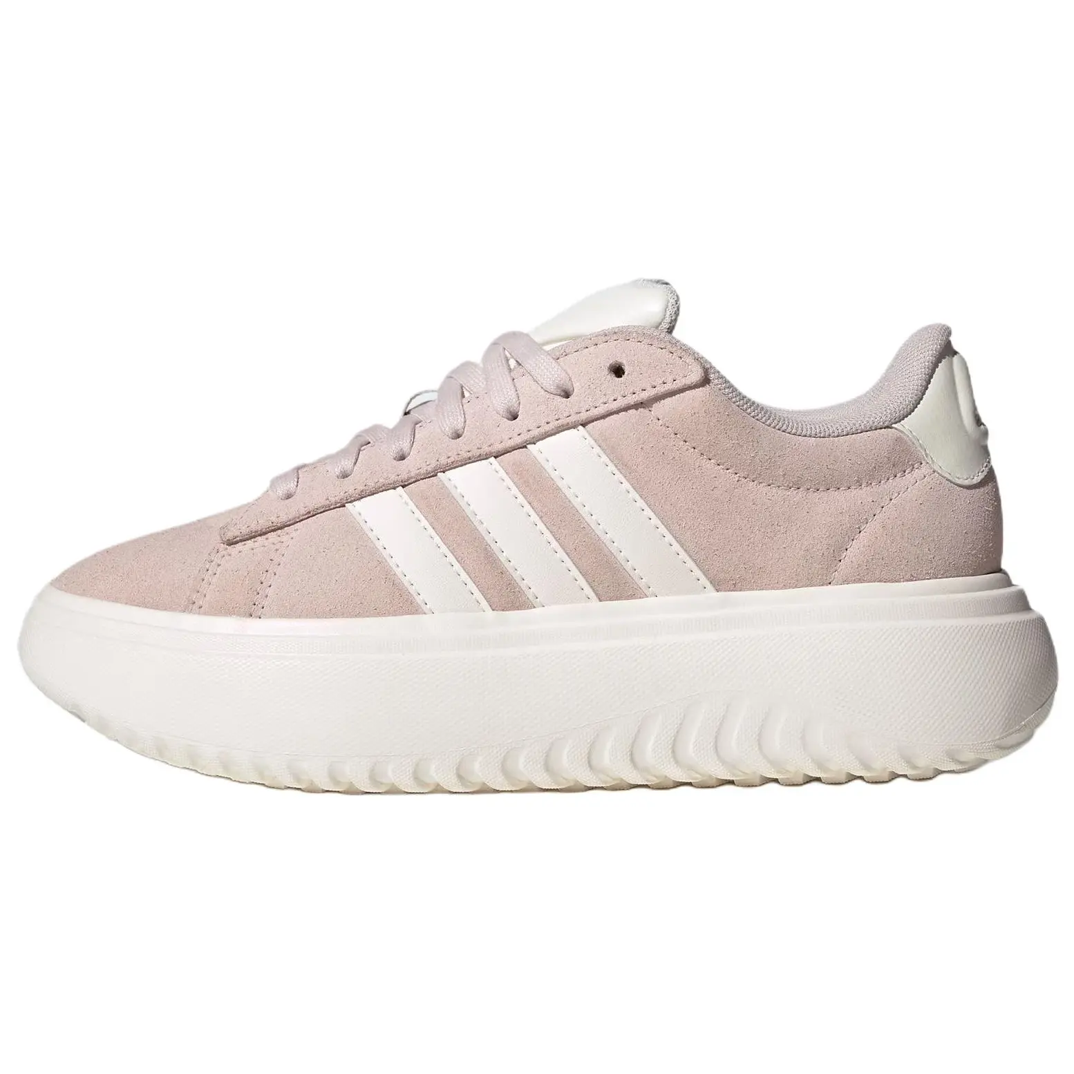 adidas Grand Court Platform Classic Comfortable Low-Top Tennis Shoes JR0701