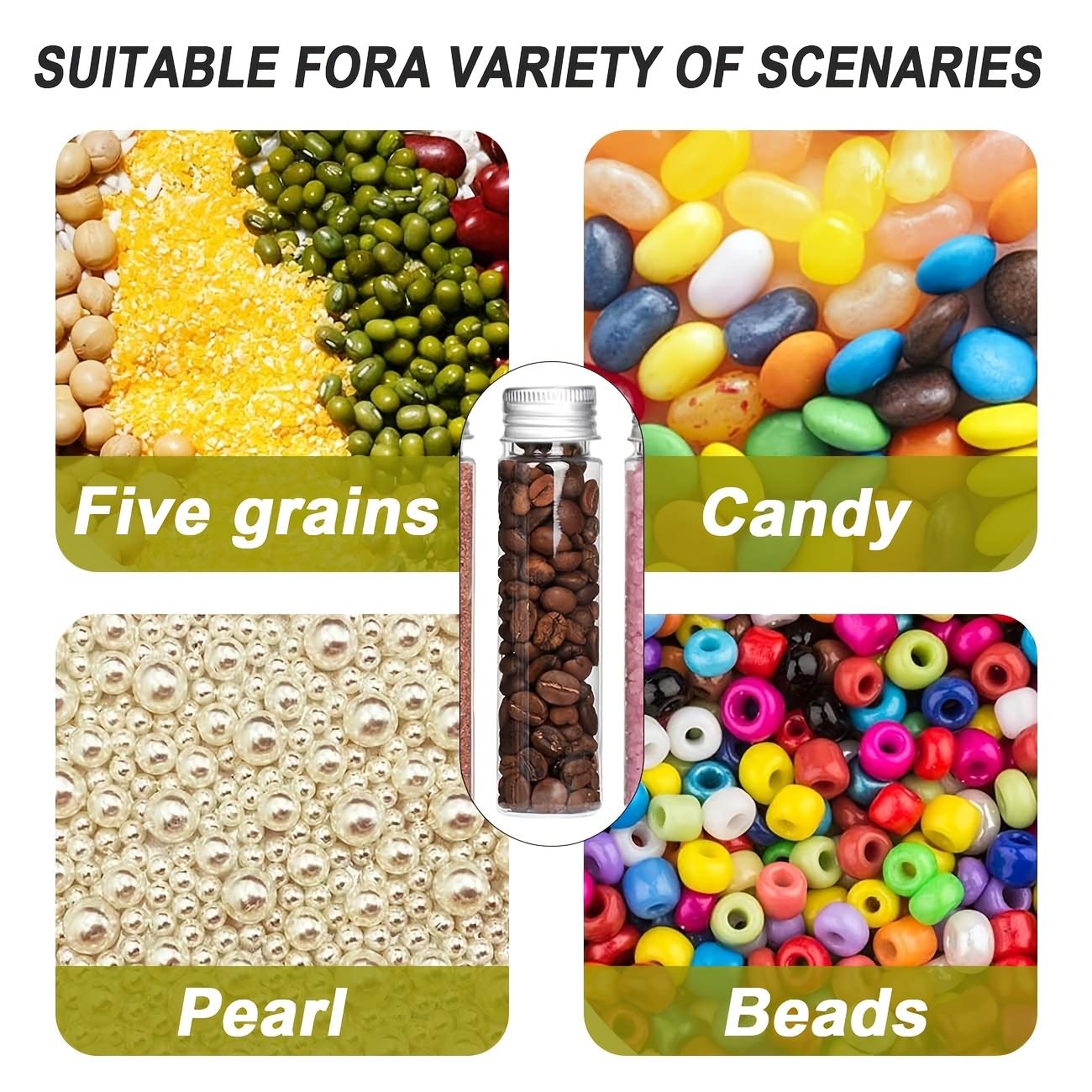 Candy Bottle Caps Plastic Test Tubes 50 Ml With Caps 30 Pack 30x104mm Clear Flat-Bottomed Test Tubes With Screw Lids Small Tubes With Caps Candy Tubes Bath Salt Containers Cool Stuff For Room Can used as a Candy jar at Home or for Travel