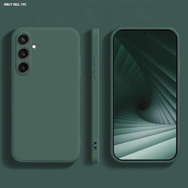 Sutible for Samsung Galaxy A16/A26/A36/A56/A06/A55/A35/A15/A05S/A14/A34/A54 5G S25FE S25Ultra Case, Original Liquid Shockproof Soft TPU Phone Case for Samsung A Series Phone Protector Casing