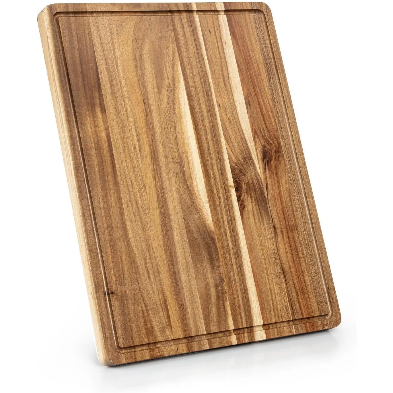 24"x18" Extra Large Cutting Board for Kitchen, Thick Natural Wooden Cutting Boards for Meat, Vegetables, Wooden Kitchen Cheese Food Serving Tray, Kitchen Acacia Wood Chopping Board