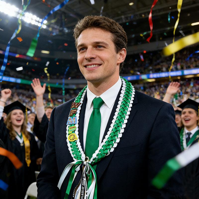 Graduation Birthday Holiday Celebration Garland Ribbon Handmade DIY Ribbon