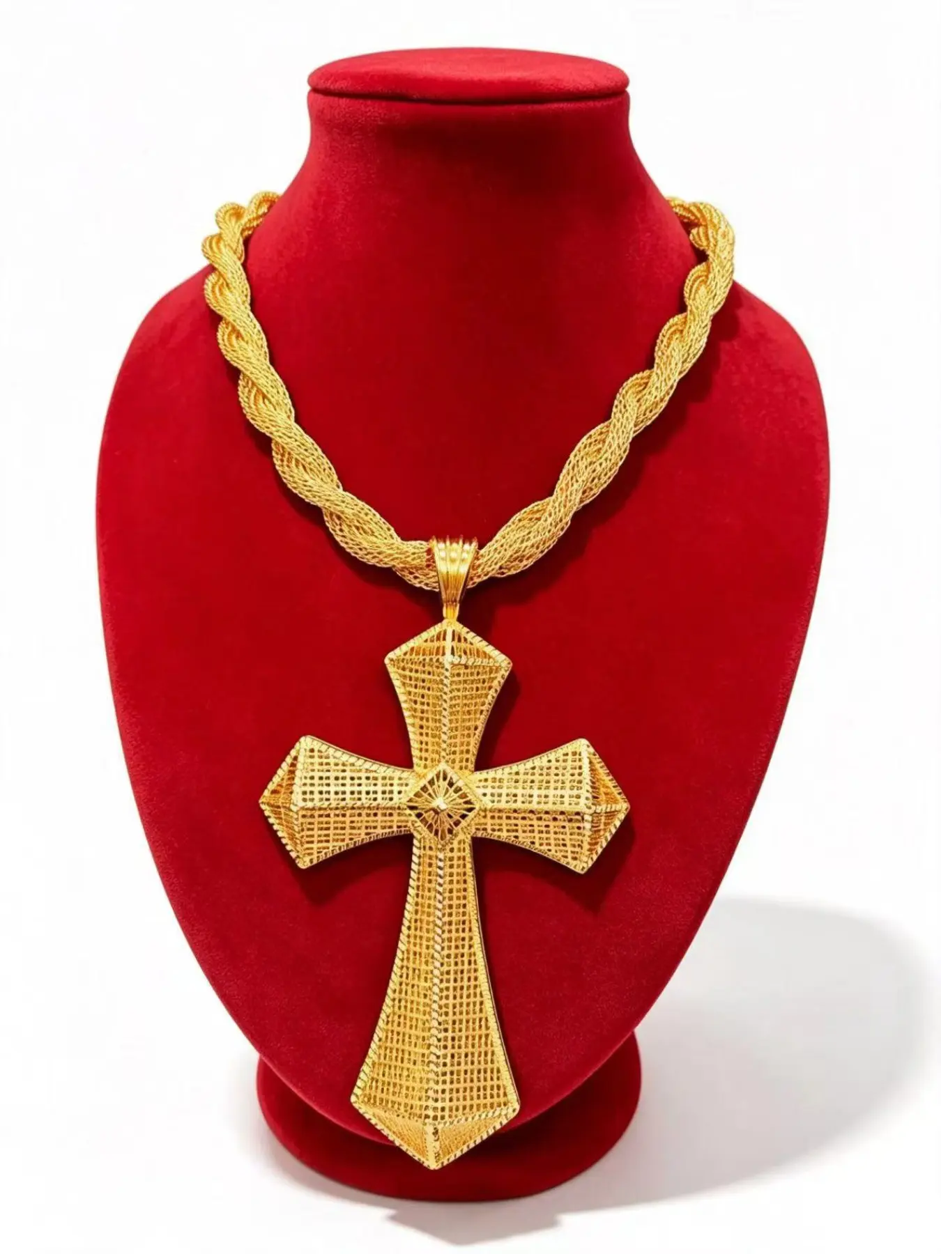 Fashion Women's Cross Pendant Necklace, Bridal Wedding Party Jewelry, Mother's Day Gift, Valentine's Day, Birthday, Daily Wear