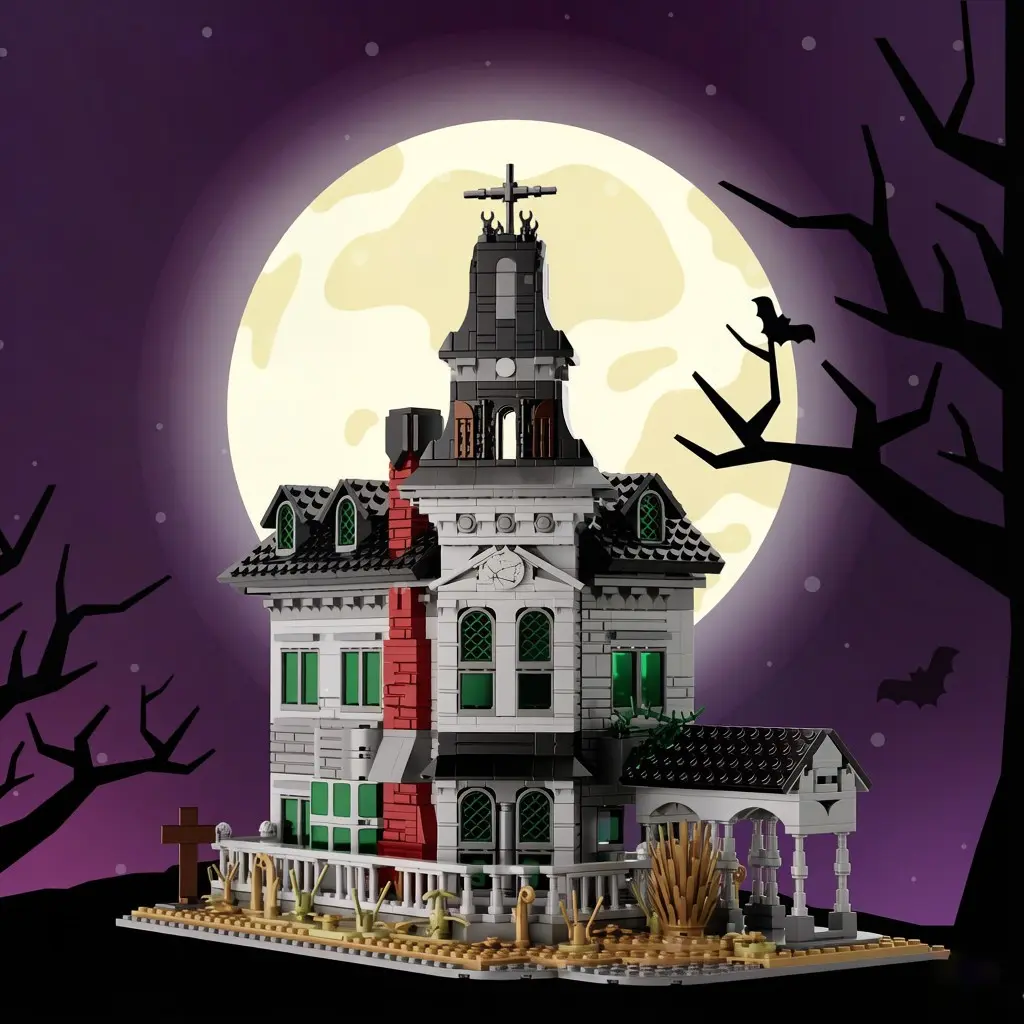 1491+ Pieces Gothic Castle Building Blocks Set, Model Set, Assembly Toy, Movie Architecture Collectible, Office Desk Decor, Durable Abs Material