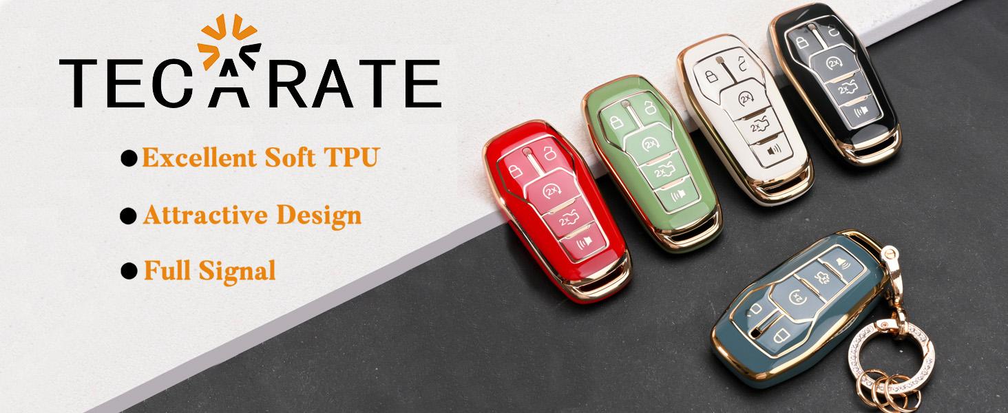 for Ford Key Fob Cover - Soft TPU Key Fob Case Shell Cover Holder Protector for Ford Edge Fusion Explorer Mustang Lincoln MKZ MKC MKX Smart Keyless Remote(Red) for Ford Key Fob Cover - Soft TPU Key Fob Case Shell Cover Holder Protector for Ford Edge Fusion Explorer Mustang Lincoln MKZ MKC MKX Smart Keyless Remote(Red)