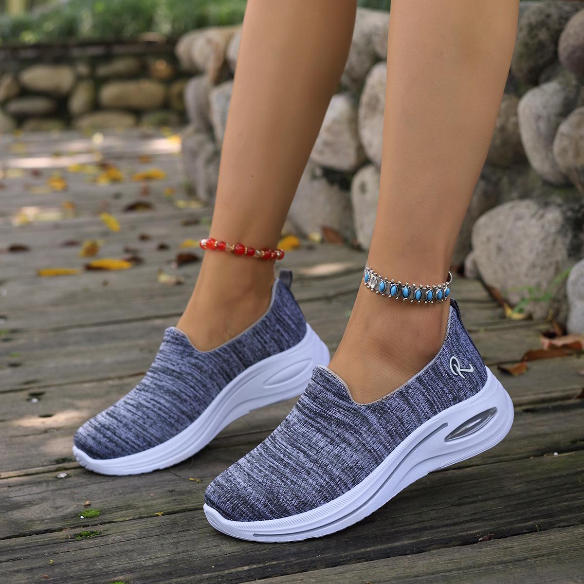 Women's Shoes 2026 Spring/Summer New Foreign Trade Women's Shoes Wholesale Height-Increasing Shoes Breathable Air Cushion Sports Shoes for Women